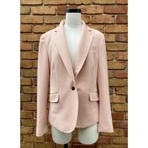 Anne Klein Light Pink Waffle Knit Blazer